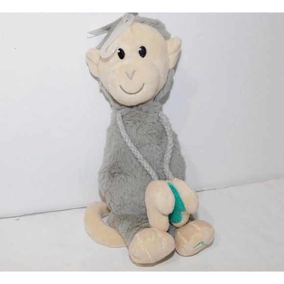 gray stuffed monkey